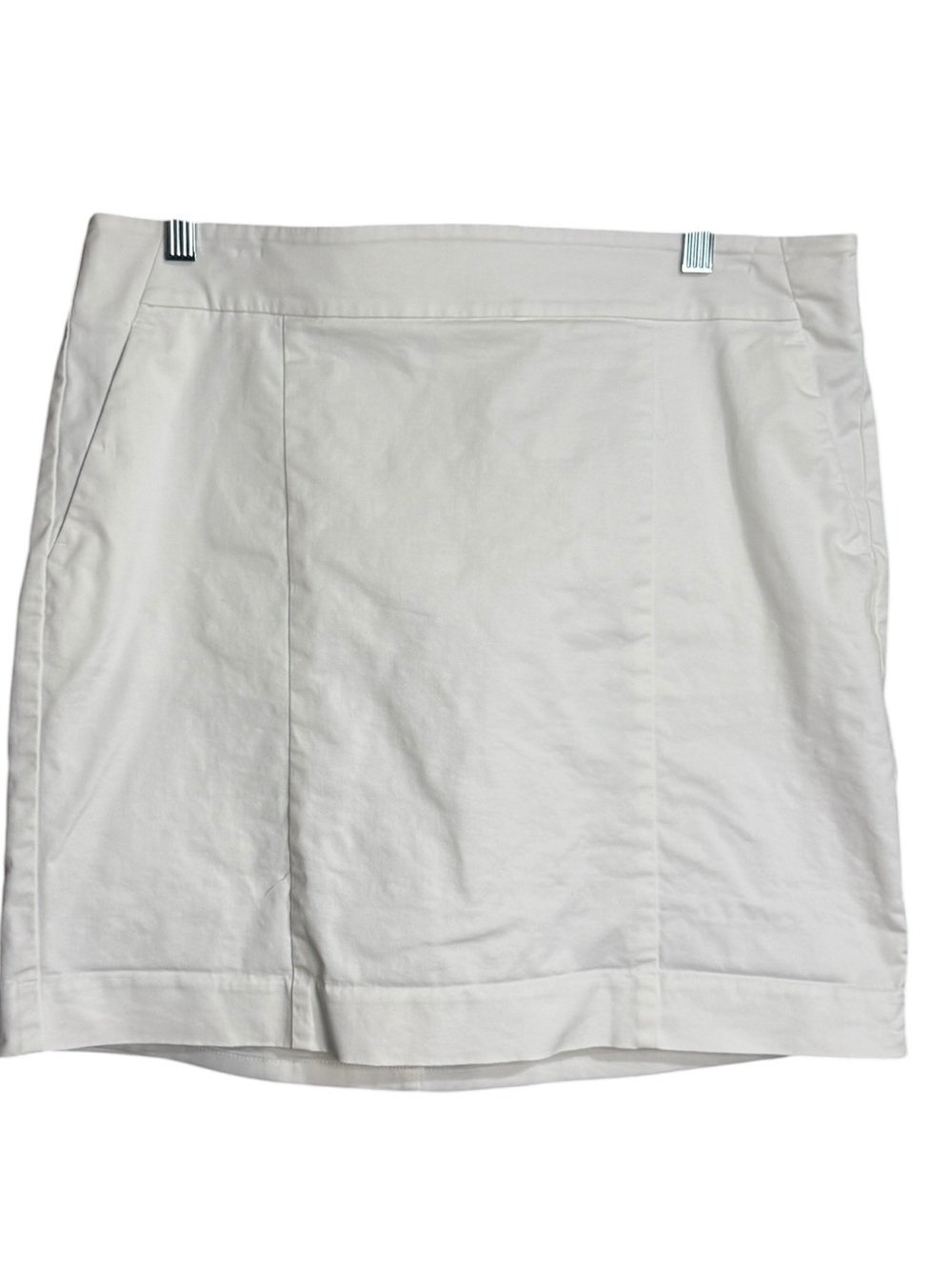 Ann Taylor White Madison Mini Skirt size 12